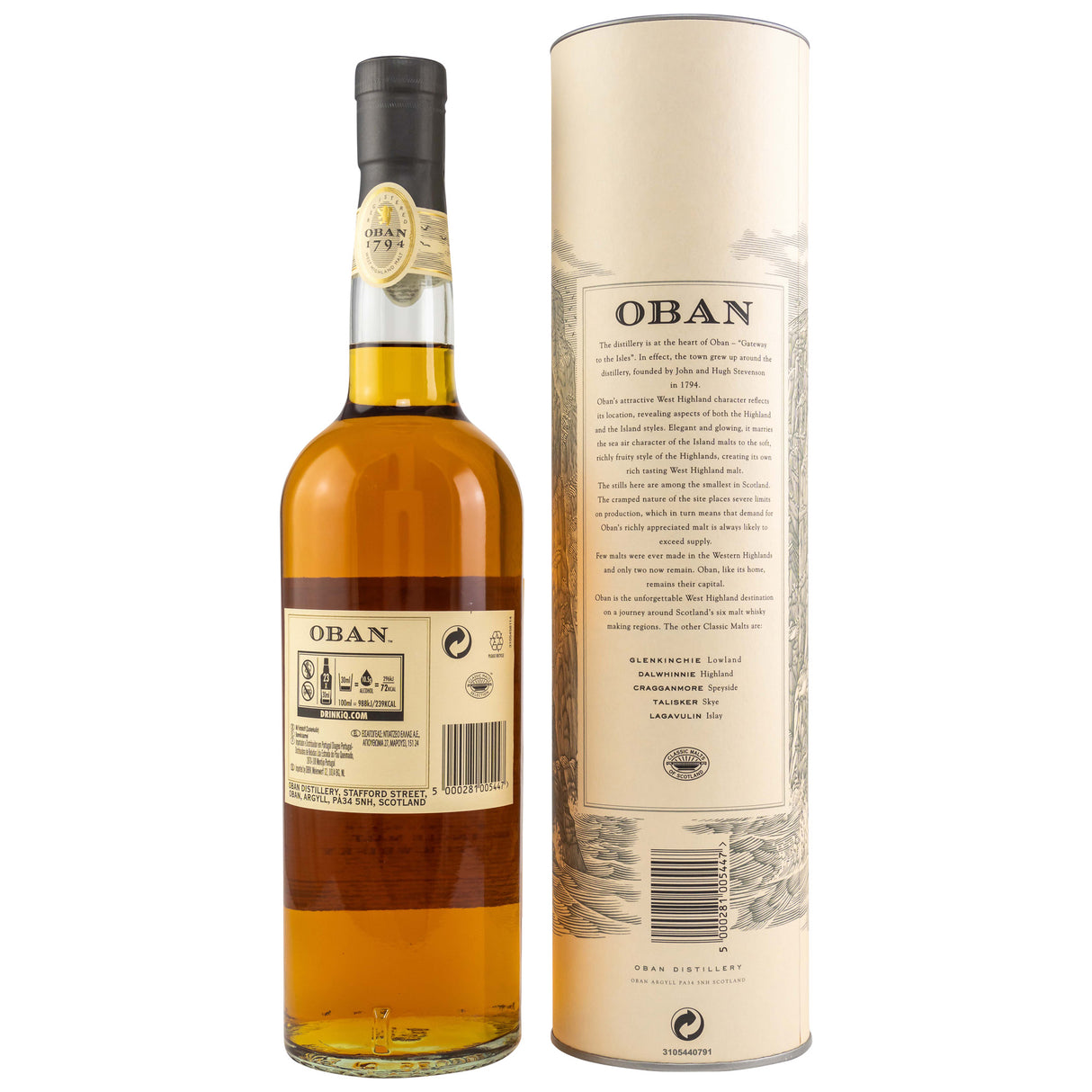 Oban 14 y. o., 0,70 l Flasche