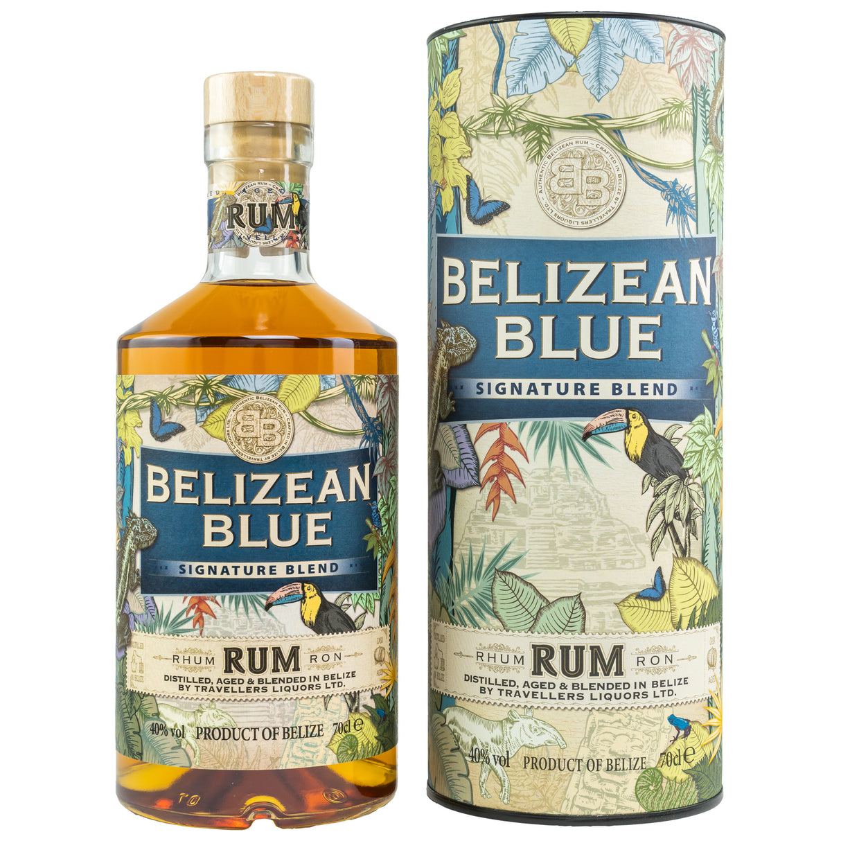 Belizean Blue Signature Blend Rum - Travellers Liquors, 0,70 l Flasche