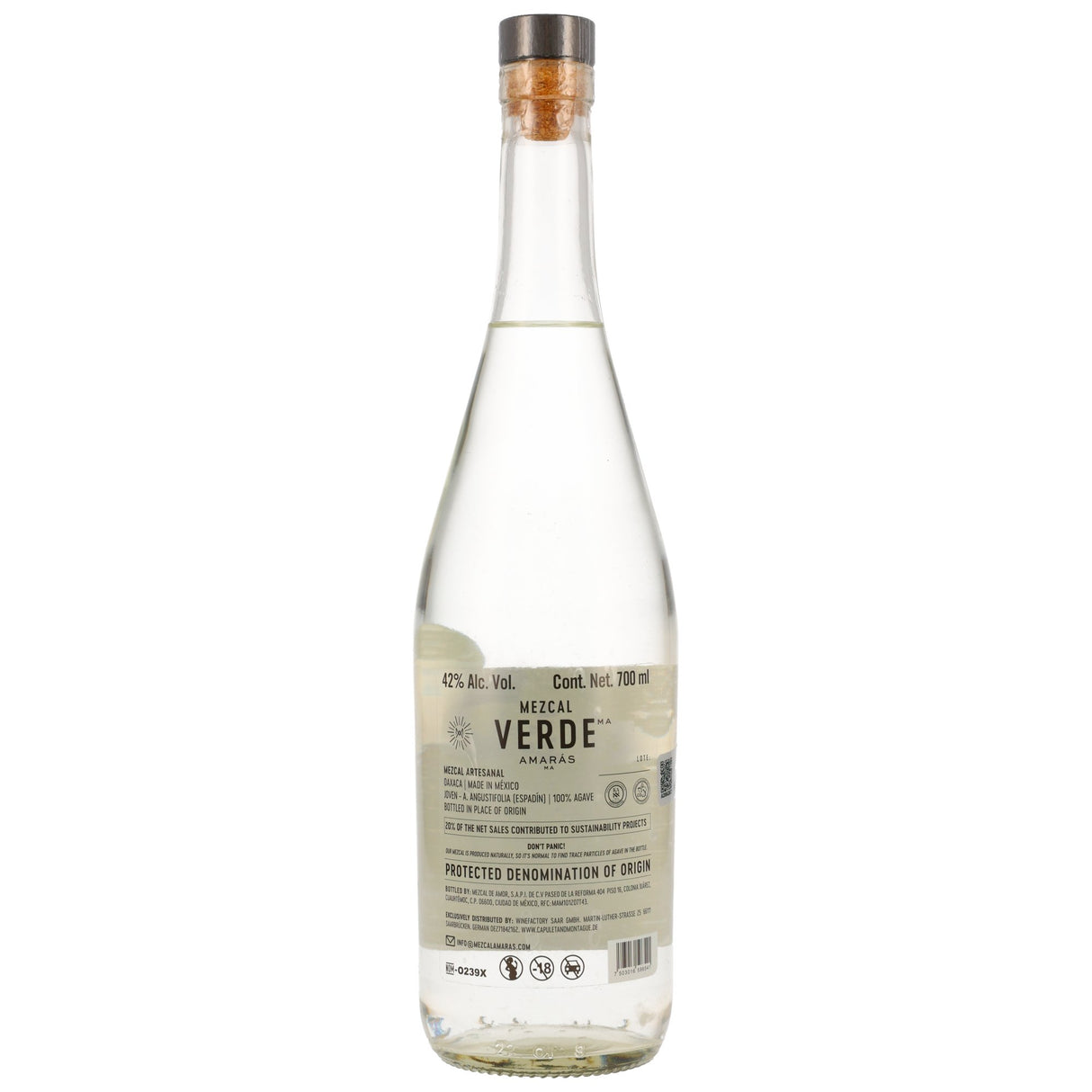 Mezcal Artesanal Verde - Mezcal Amarás