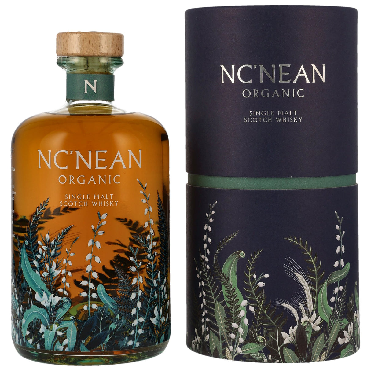 Nc'nean Organic Single Malt Whisky - mit Tube, 0,70 l Flasche