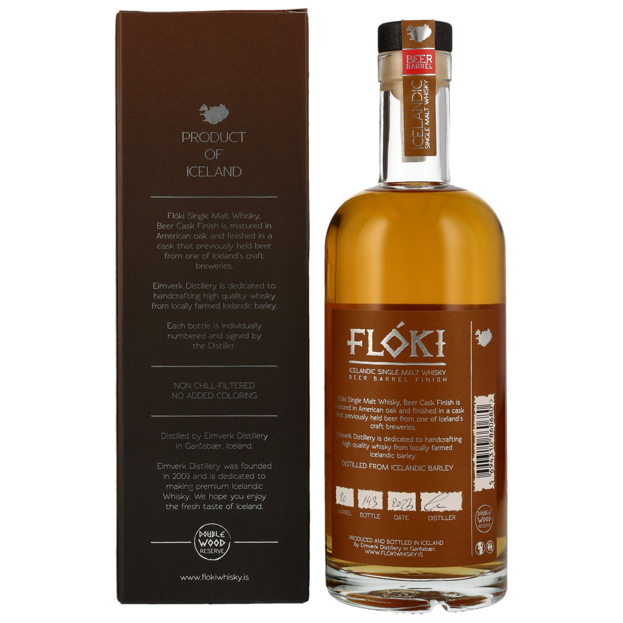 Floki Single Malt Whisky Beer Barrel Finish, 0,70 l