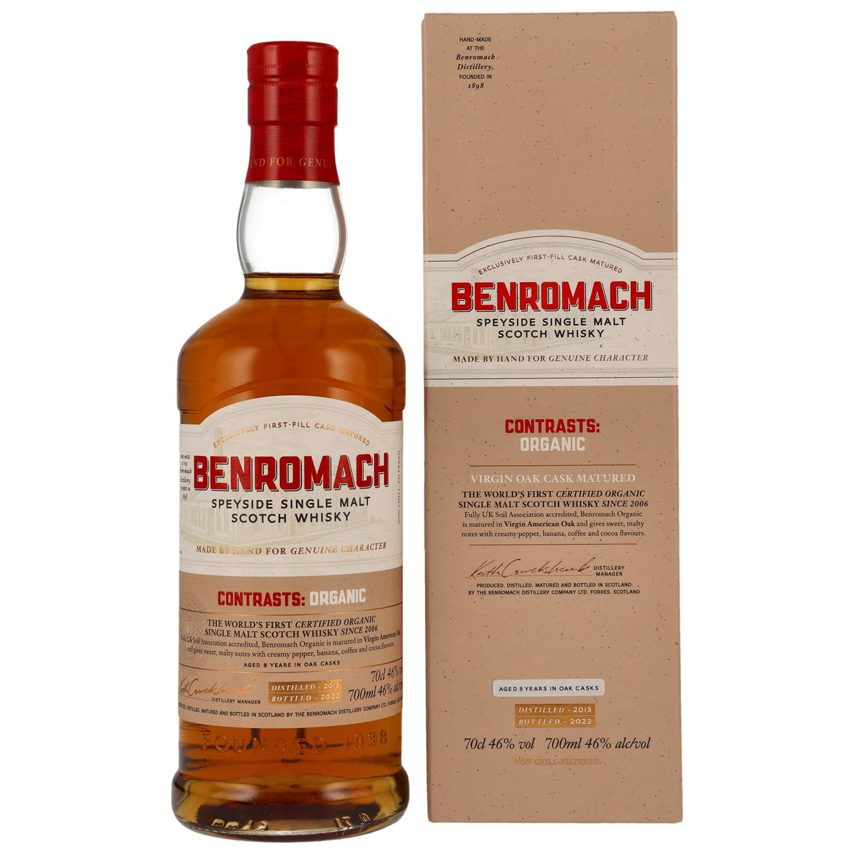 Benromach, Organic, 0,70 l Flasche