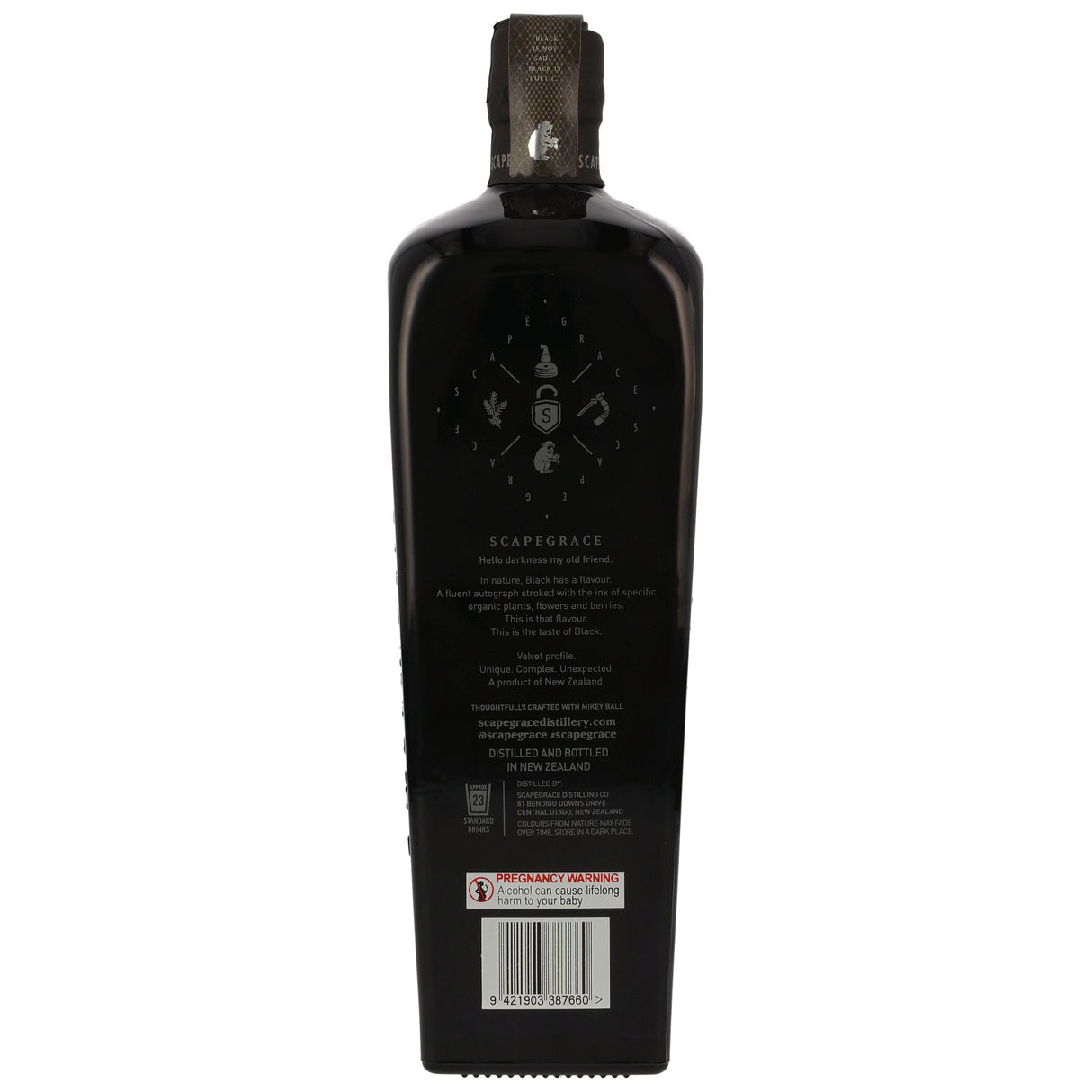 Scapegrace Black Gin, 0,70 l Flasche