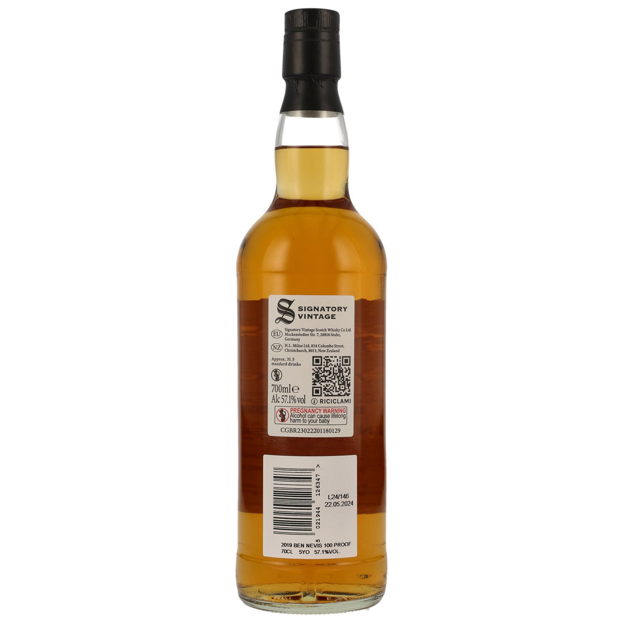 Ben Nevis Heavily Peated 2019/2024 - 5 y.o. - Signatory 100 PROOF Edition #17