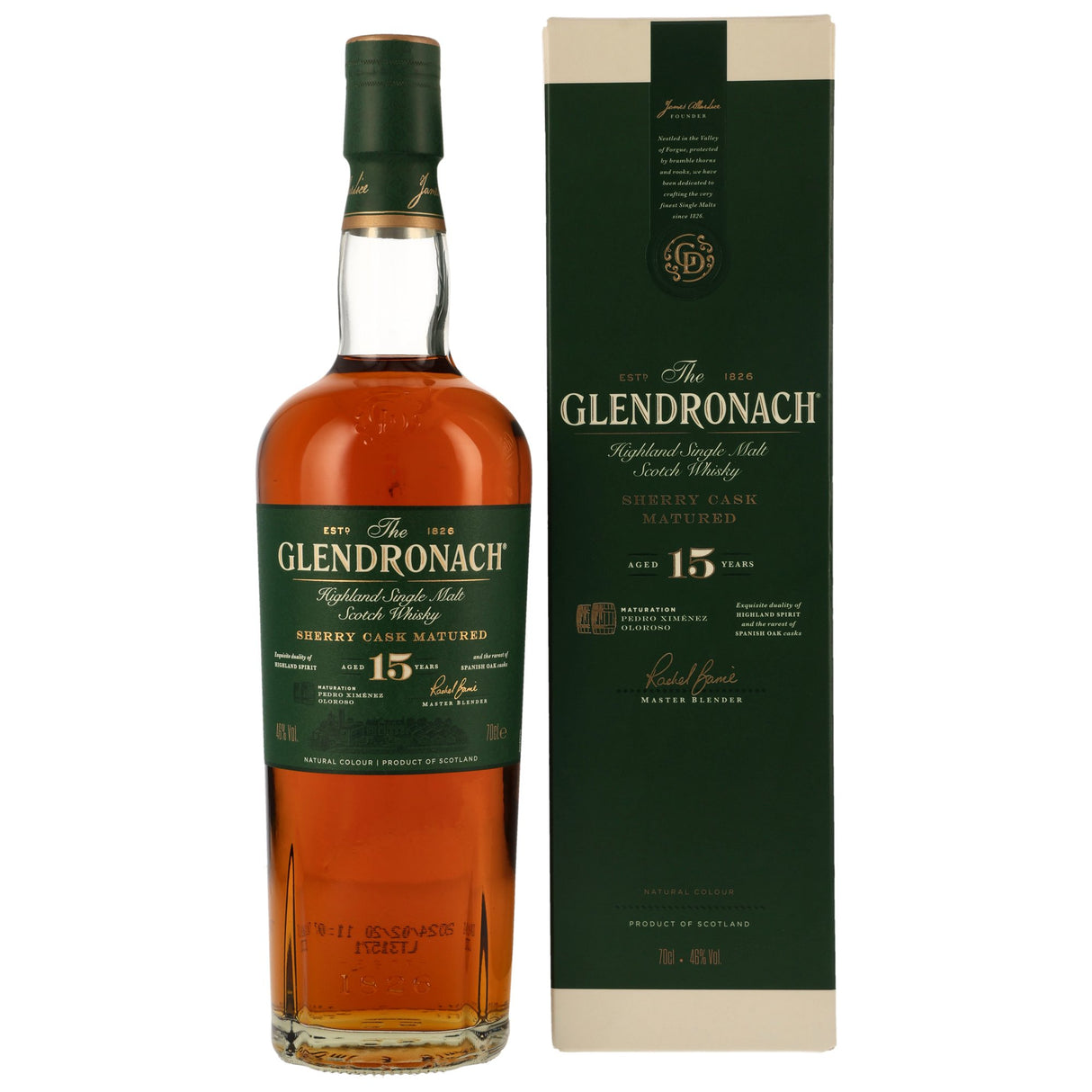 Glendronach 15 Years Old Sherry Cask Matured 46% 0.7l