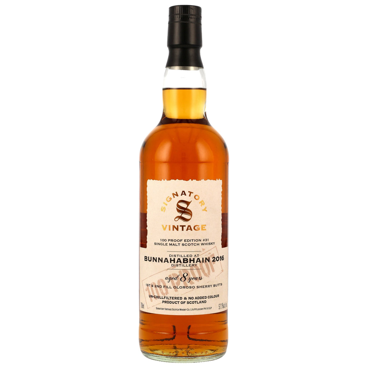 Bunnahabhain 2016/2024 - 8 y.o. - Signatory 100 PROOF Edition #31