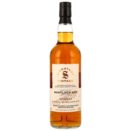 Mortlach 2013/2024 Signatory Vintage Speyside Single Malt Scotch Whisky 100 Proof Edition #34