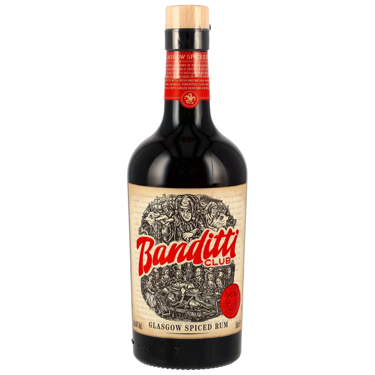 Banditti Club Spiced Rum - Glasgow Distillery, 0,50 l Flasche