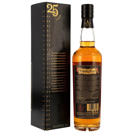 Flaming Heart Compass Box Blended Malt Scotch Whisky 25th Anniversary Edition