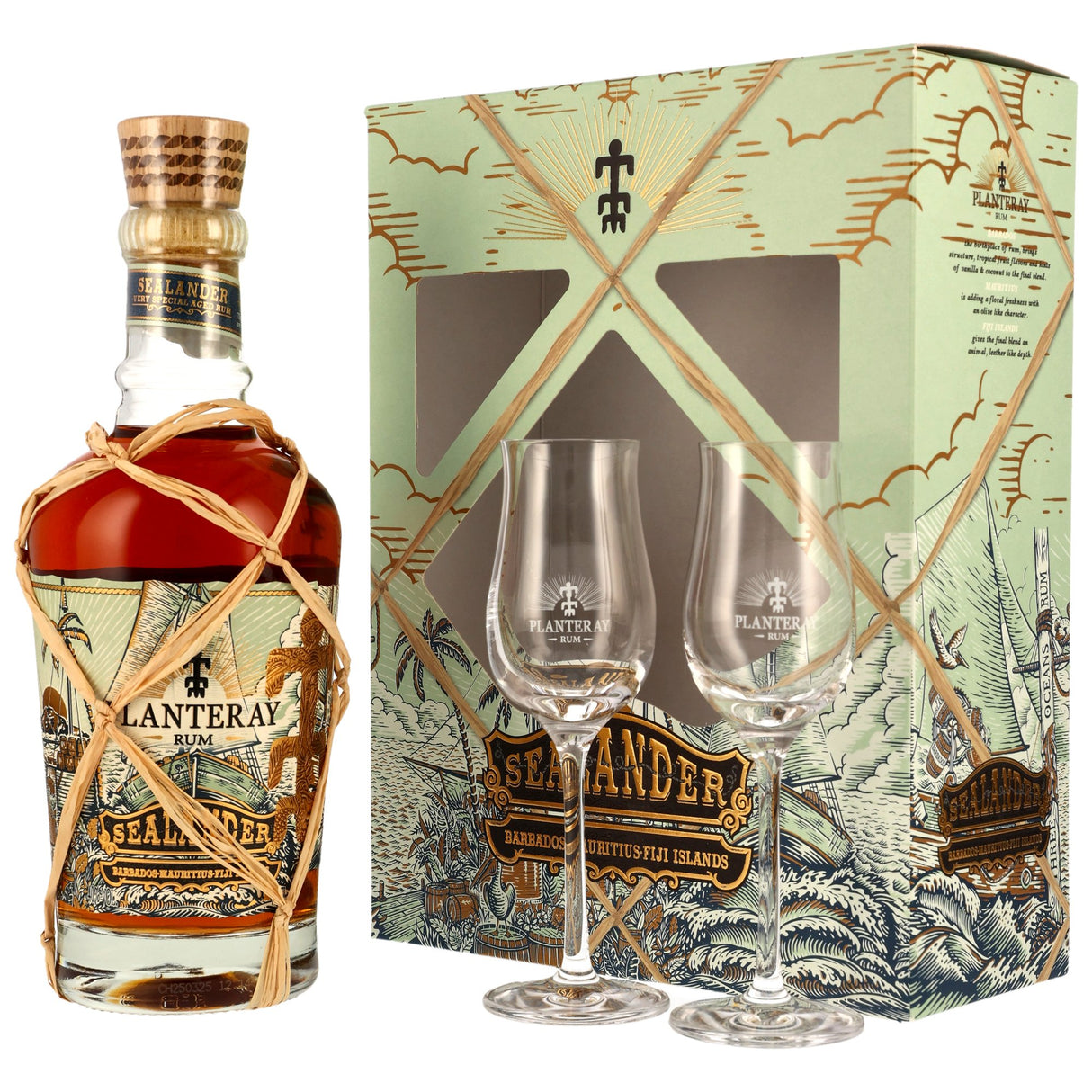 Planteray Sealander mit 2 Gläsern