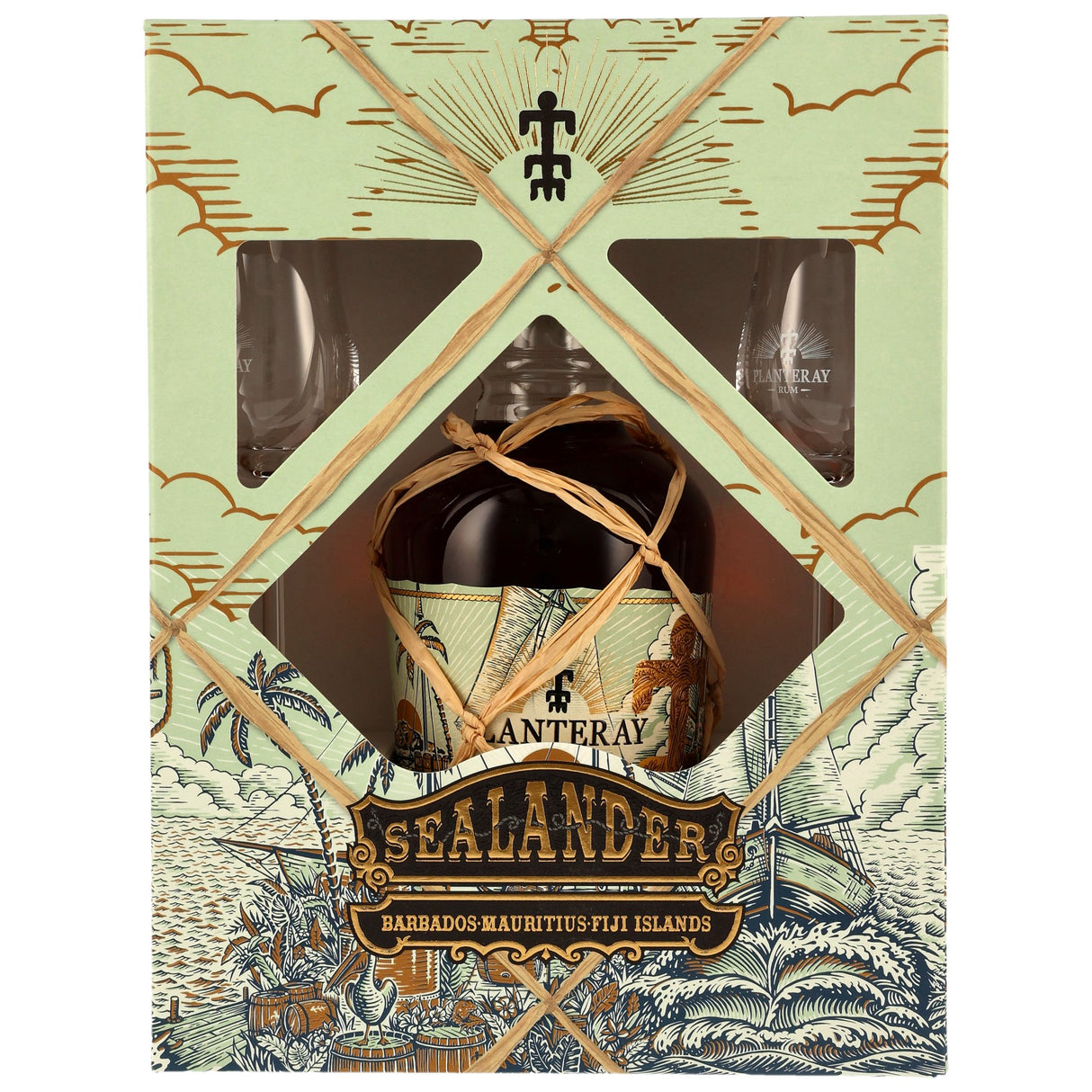 Planteray Sealander mit 2 Gläsern