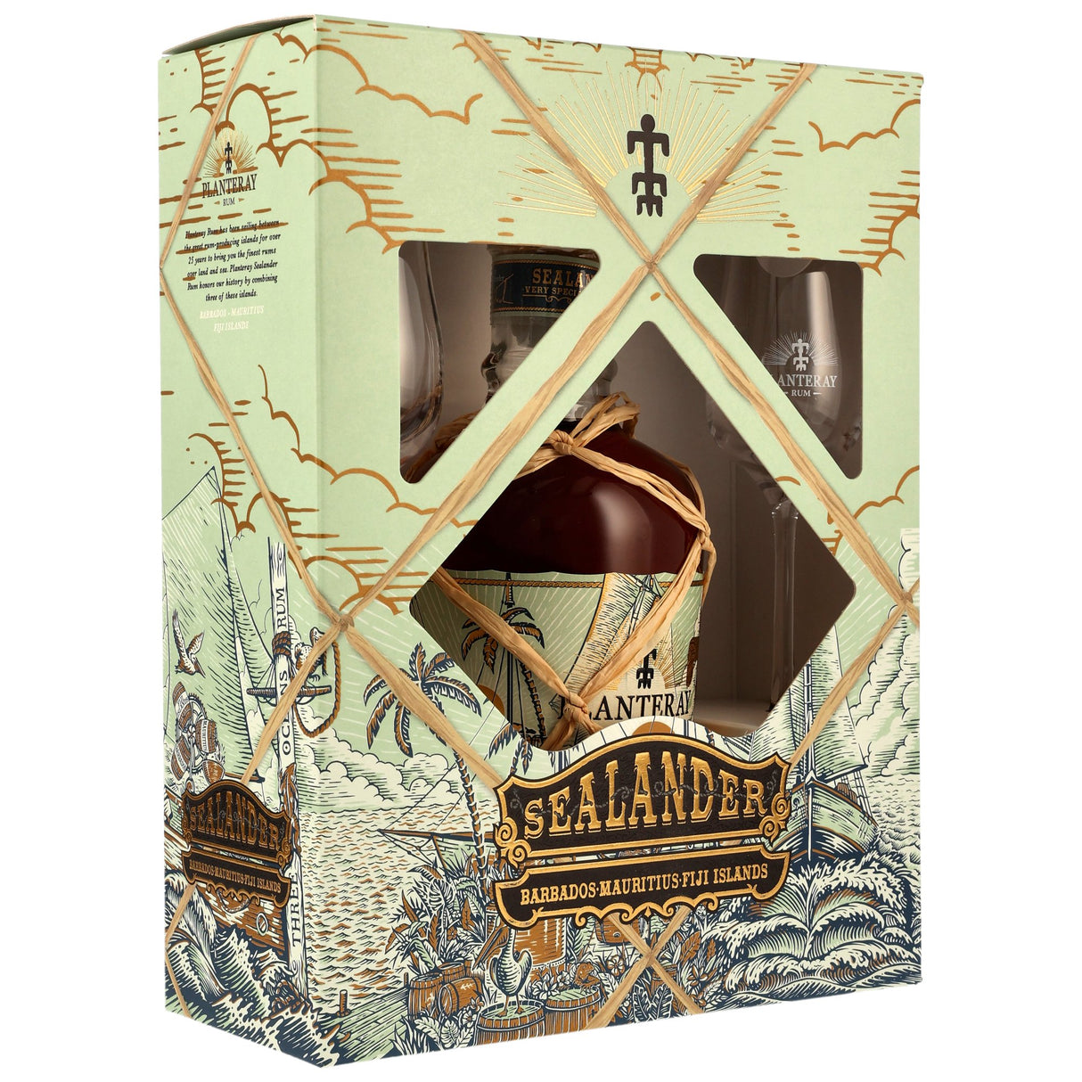 Planteray Sealander mit 2 Gläsern