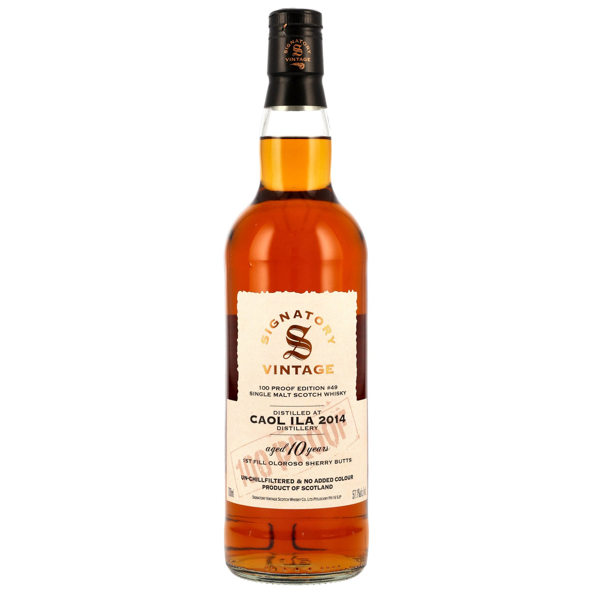 Caol Ila 2014/2025 - 10 y.o. - Signatory 100 PROOF Edition #49