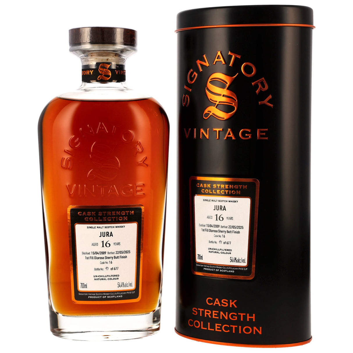 Jura 2009/2025 - 16 y.o. - Sig CS - 1st Fill Oloroso Sherry Butt Finish #16