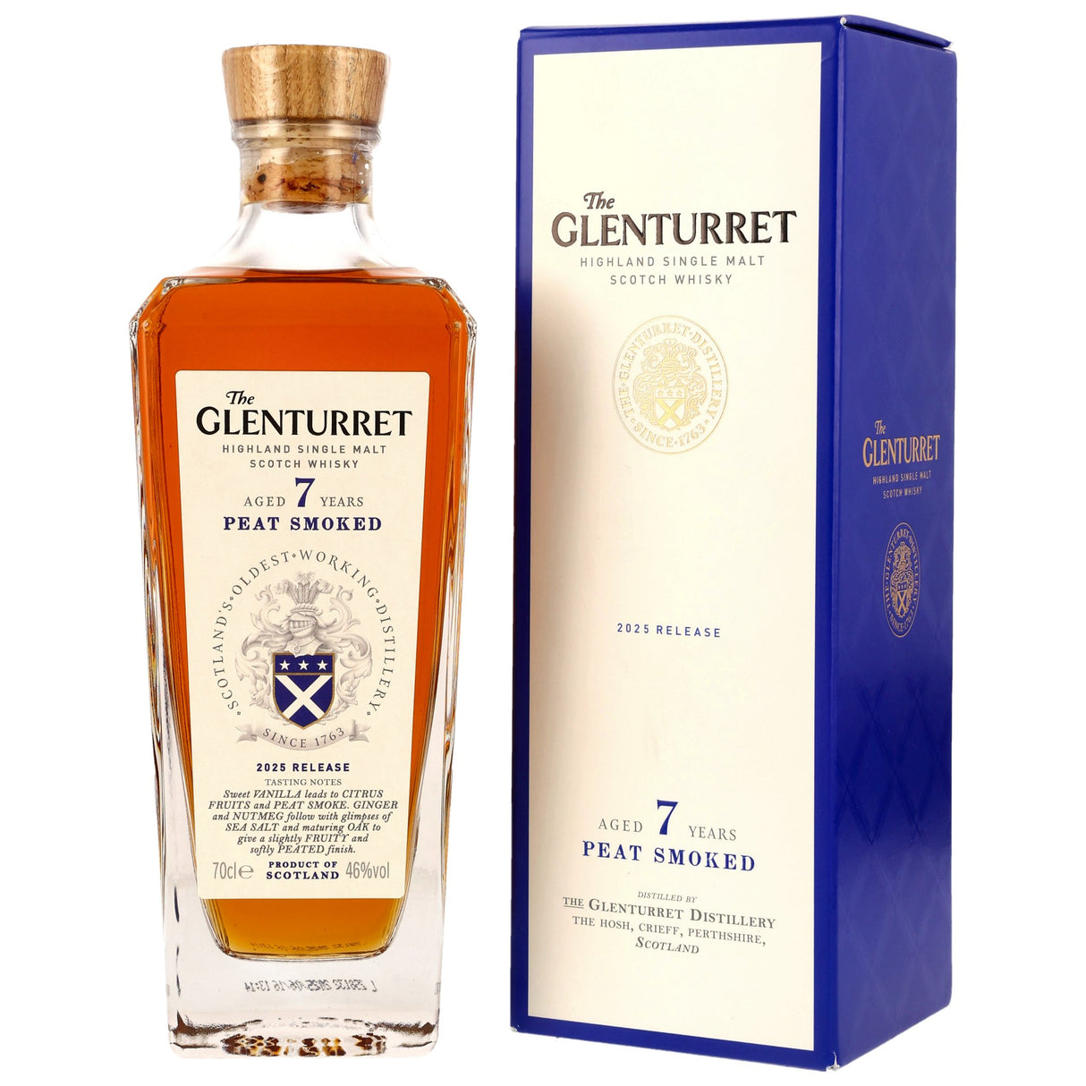 Glenturret 7 y.o. Peat Smoked - 2025 Release Highland Single Malt Scotch Whisky