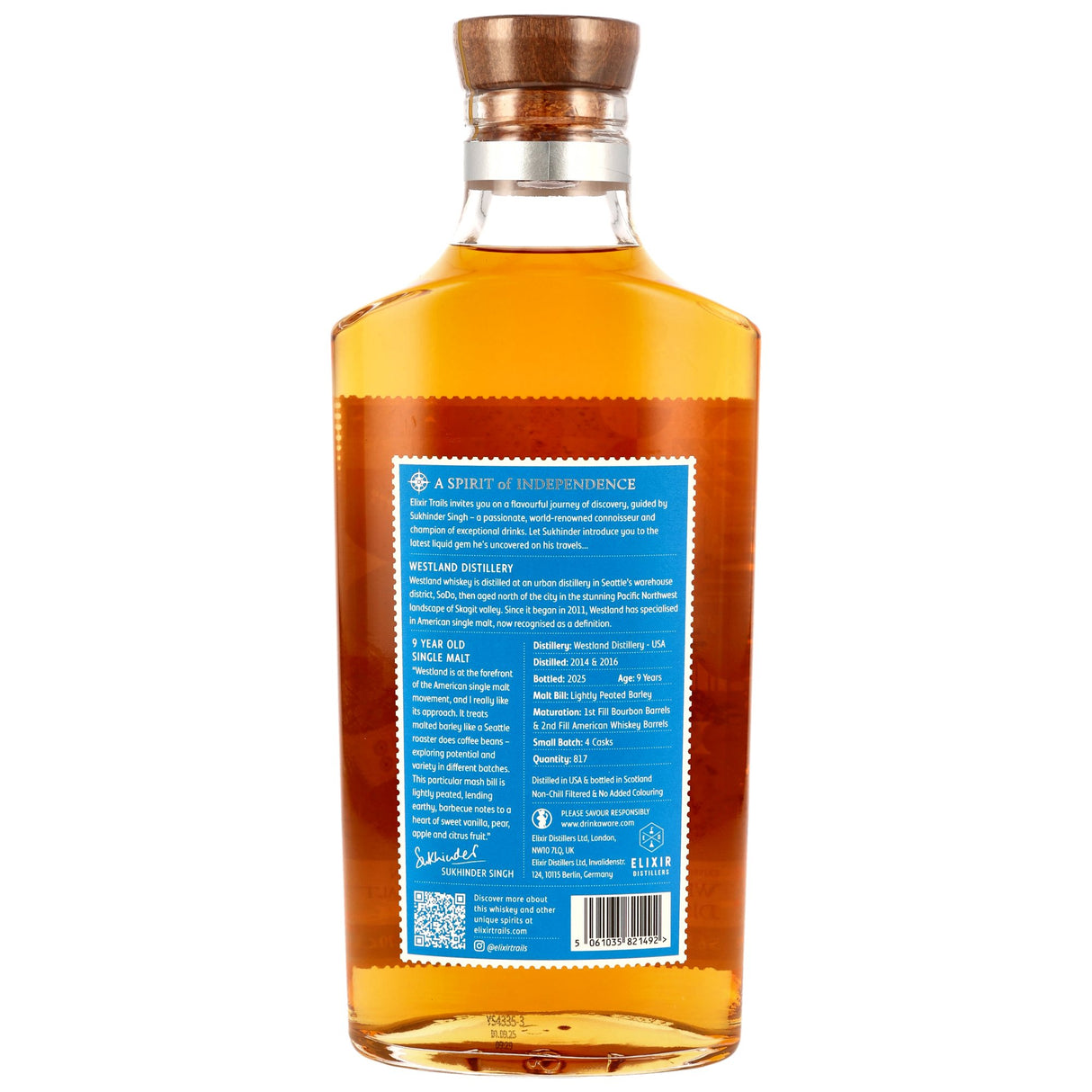 Westland Distillery 2016/2025 Peated – The Whisk(e)y Trail