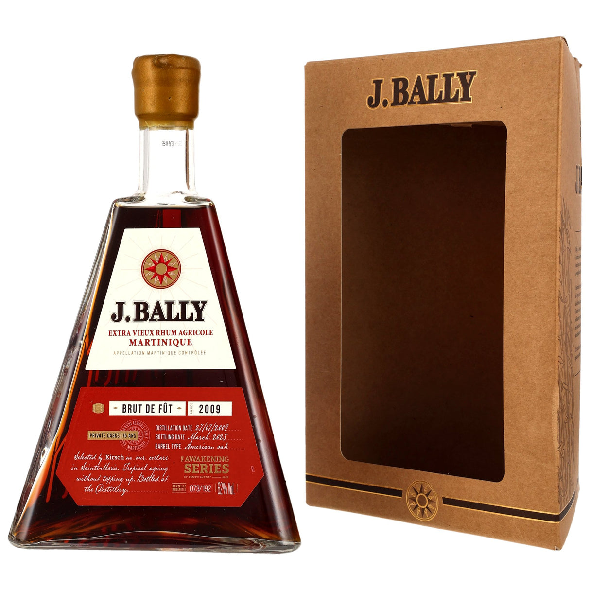 J.Bally 2009/2025 Extra Vieux Rhum Agricole Martinique 62% vol. 0,7L