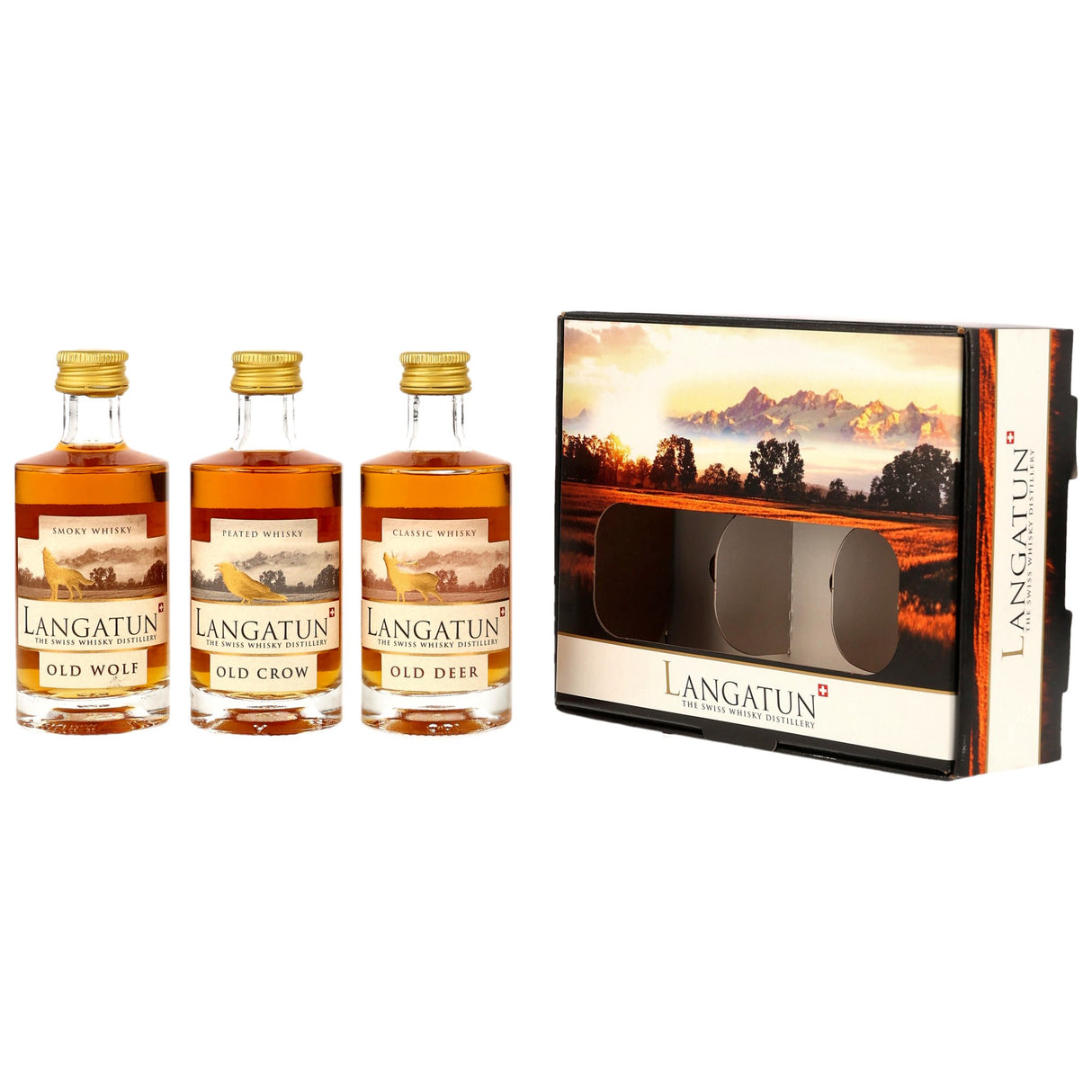 Langatun Collection 3 x 0,05L - Old Crow/Old Deer/Old Wolf