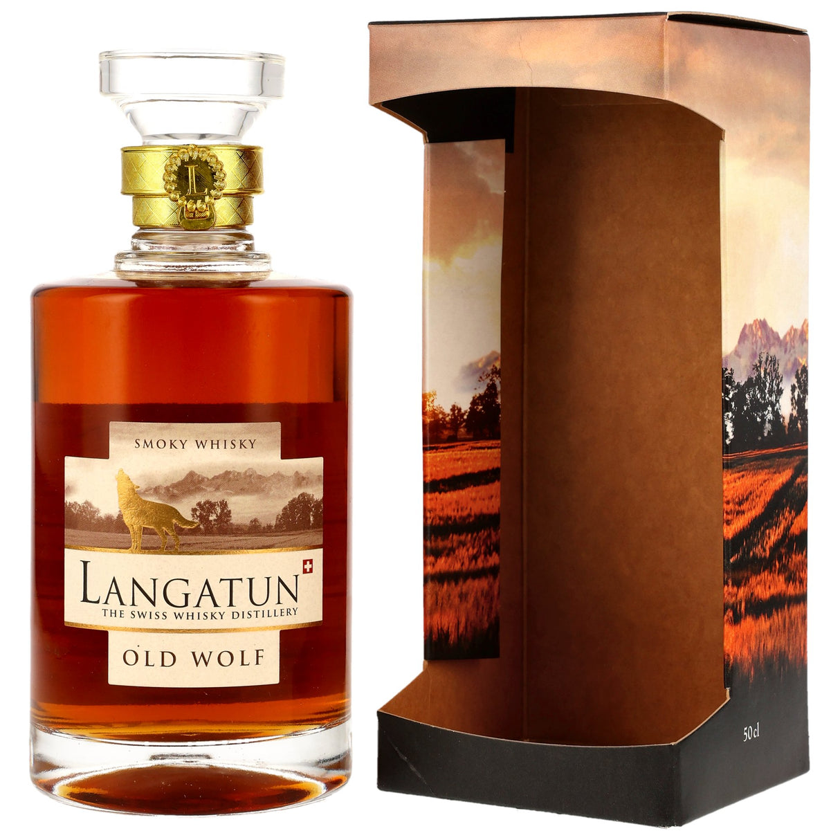 Langatun Old Wolf Smoky Whisky - Peat & Sherry Casks