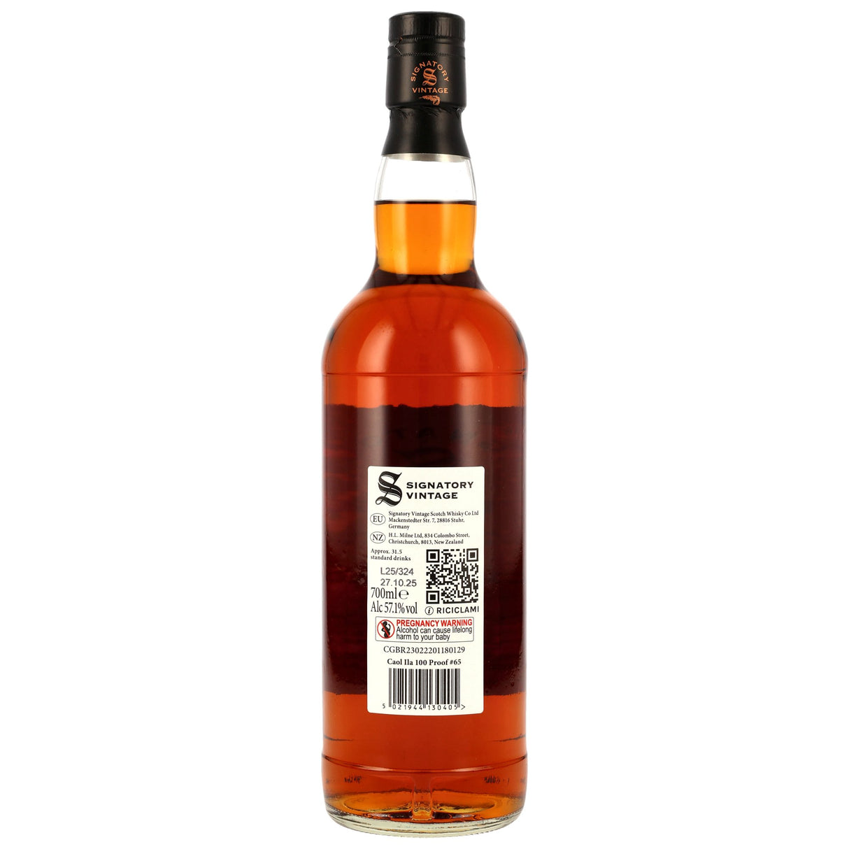 Caol Ila 2013/2025 Peated - Signatory Vintage 100 Proof Edition #65