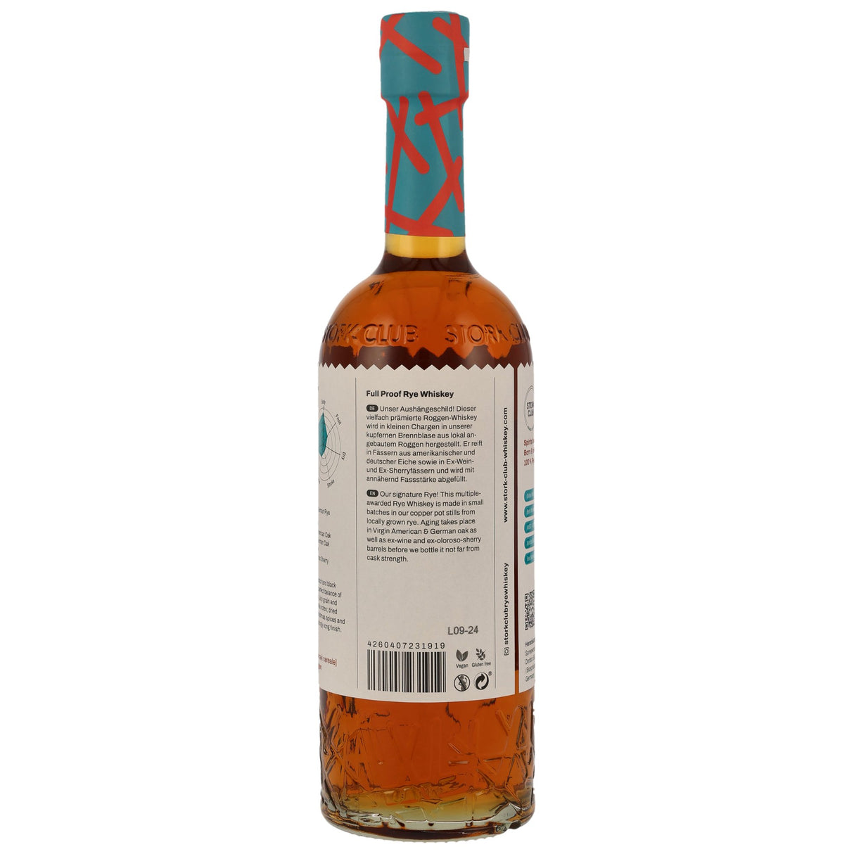 Stork Club Full Proof Rye Whiskey Neue Ausstattung - 0,7 Liter