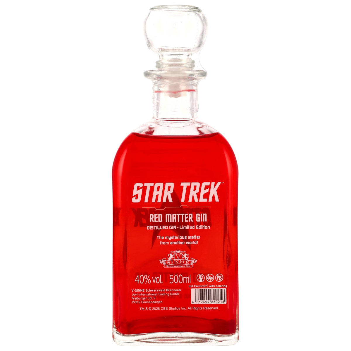 Star Trek Red Matter Gin 0,5 l