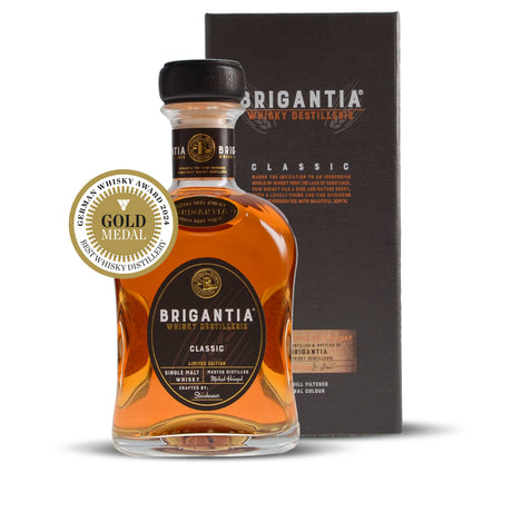 Brigantia Islay Cask Finish mit Dose, 0,70 l Flasche