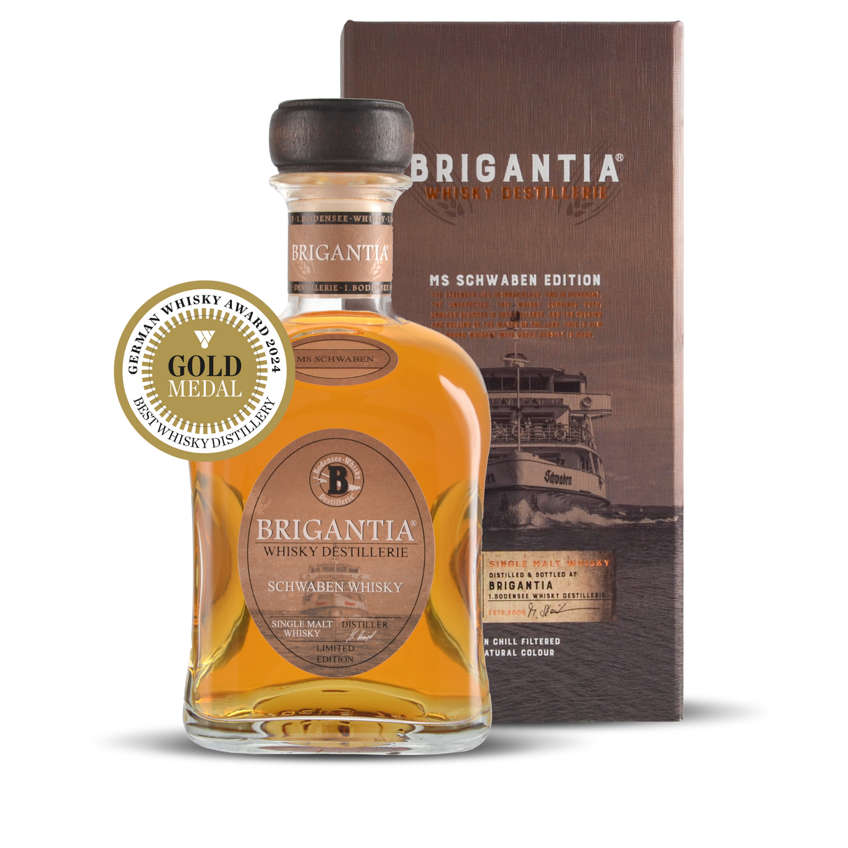 Brigantia MS Schwaben Edition mit Dose, 0,70 l Flasche