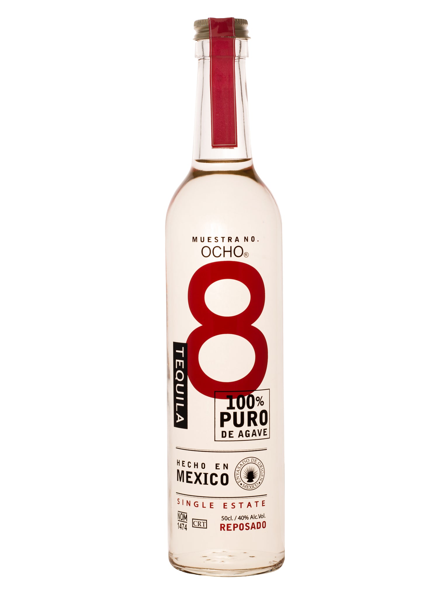 Ocho Tequila Reposado, 0,50 l Flasche