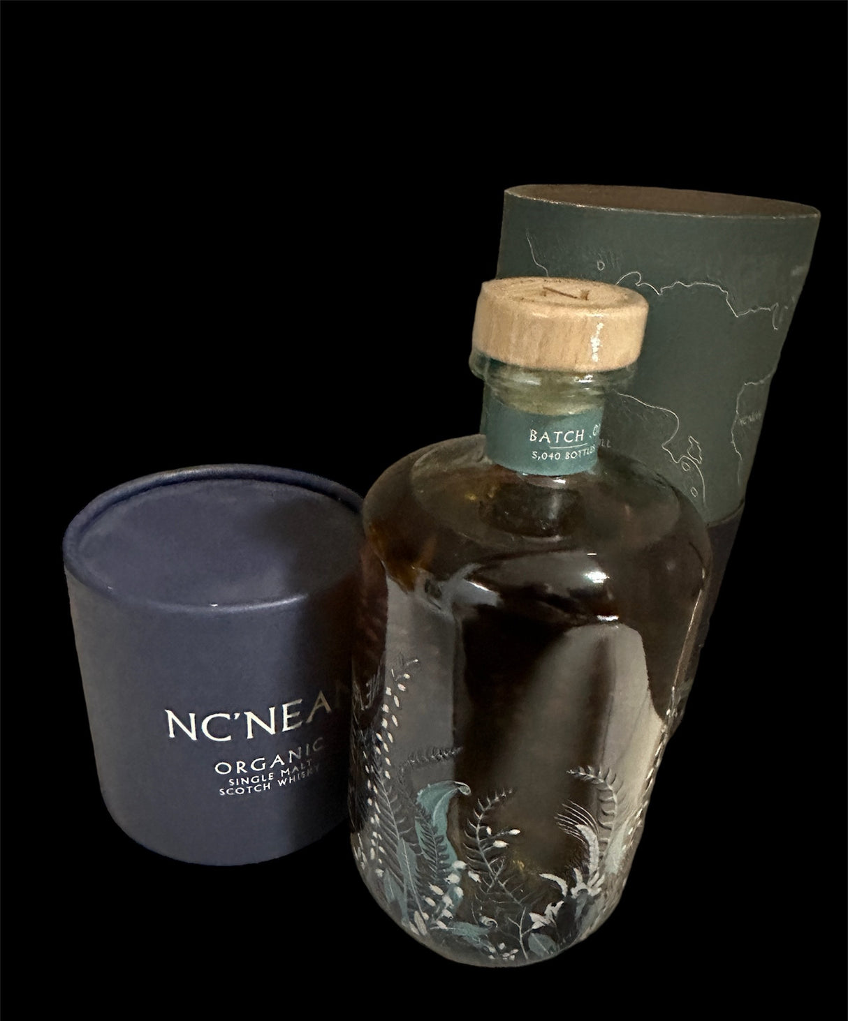 Nc'nean Organic Single Malt Whisky, Batch 1 - mit Tube, 0,70 l Flasche
