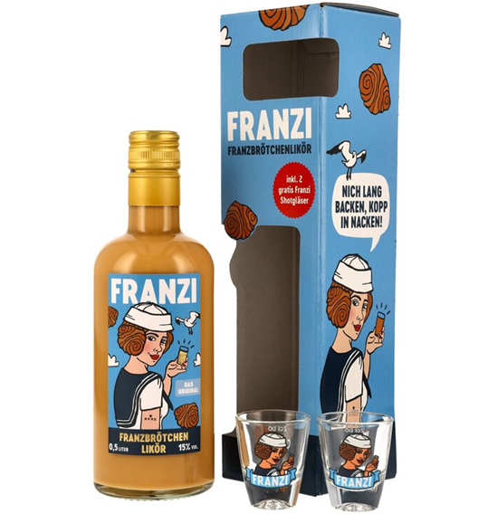Franzi Franzbrötchenlikör Geschenkbox