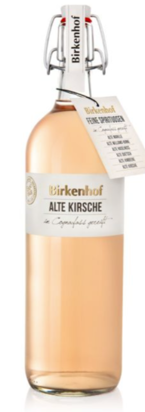 Birkenhof Alte Kirsche 1,0 l Flasche – Feine Spirituose im Cognacfass gereift