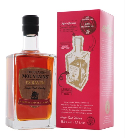 PX Raven Single Malt Whisky – Ex-Pedro Ximénez Cask, 0,7 l