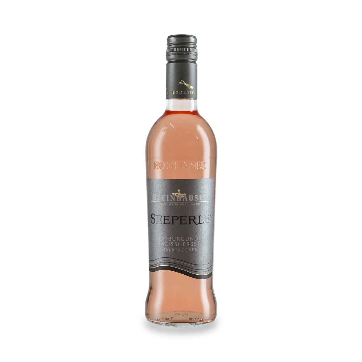 Seeperle Spätburgunder Weißherbst halbtrocken QbA., 0,50 l Flasche