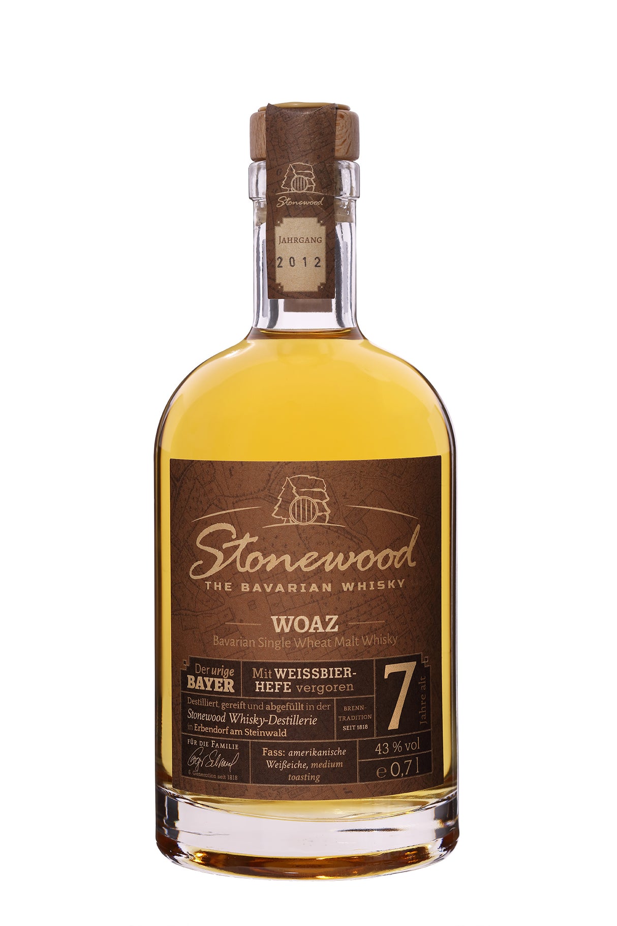 Stonewood Woaz | Single Wheat Malt Whisky | 43% vol. | 0,7 l
